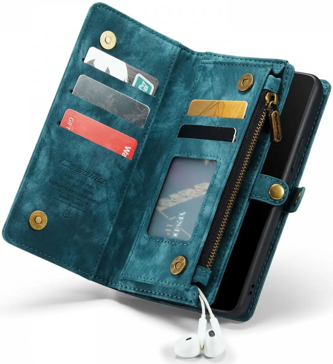 Caseme 008 Book Case Samsung Galaxy A53 - 9 Pasjes - Blauw