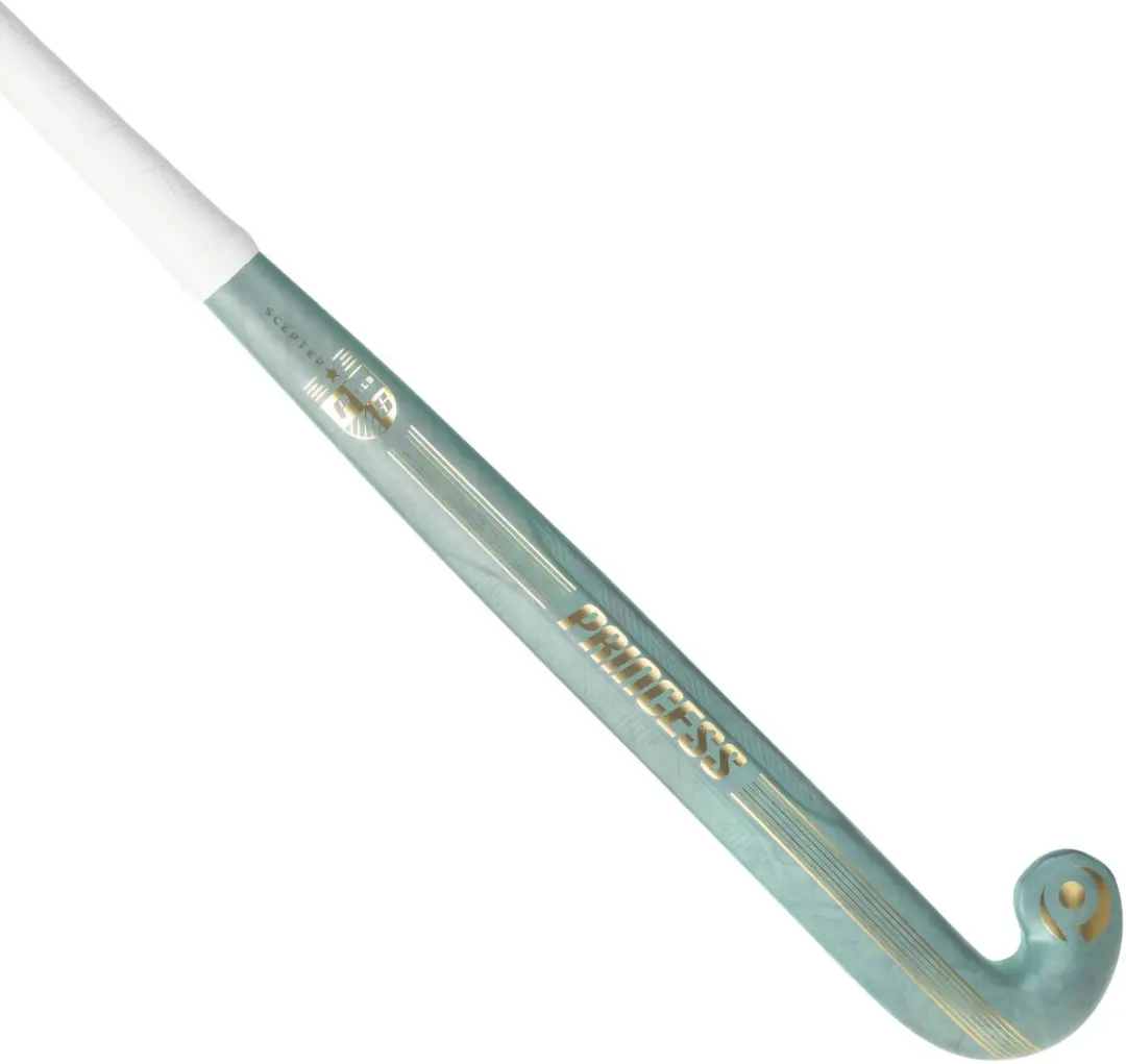 Princess Scepter ELB Aqua/Gold Senior Hockeystick - Blauw licht