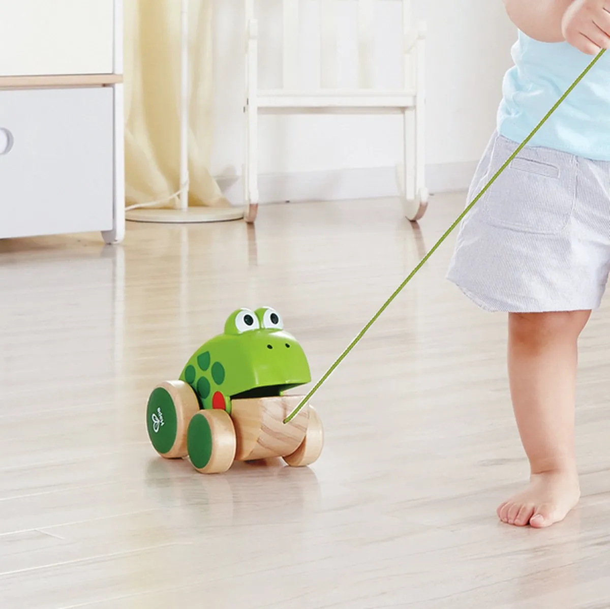 Hape Kikker Trekdier - 1 Stuk - Veelkleurig