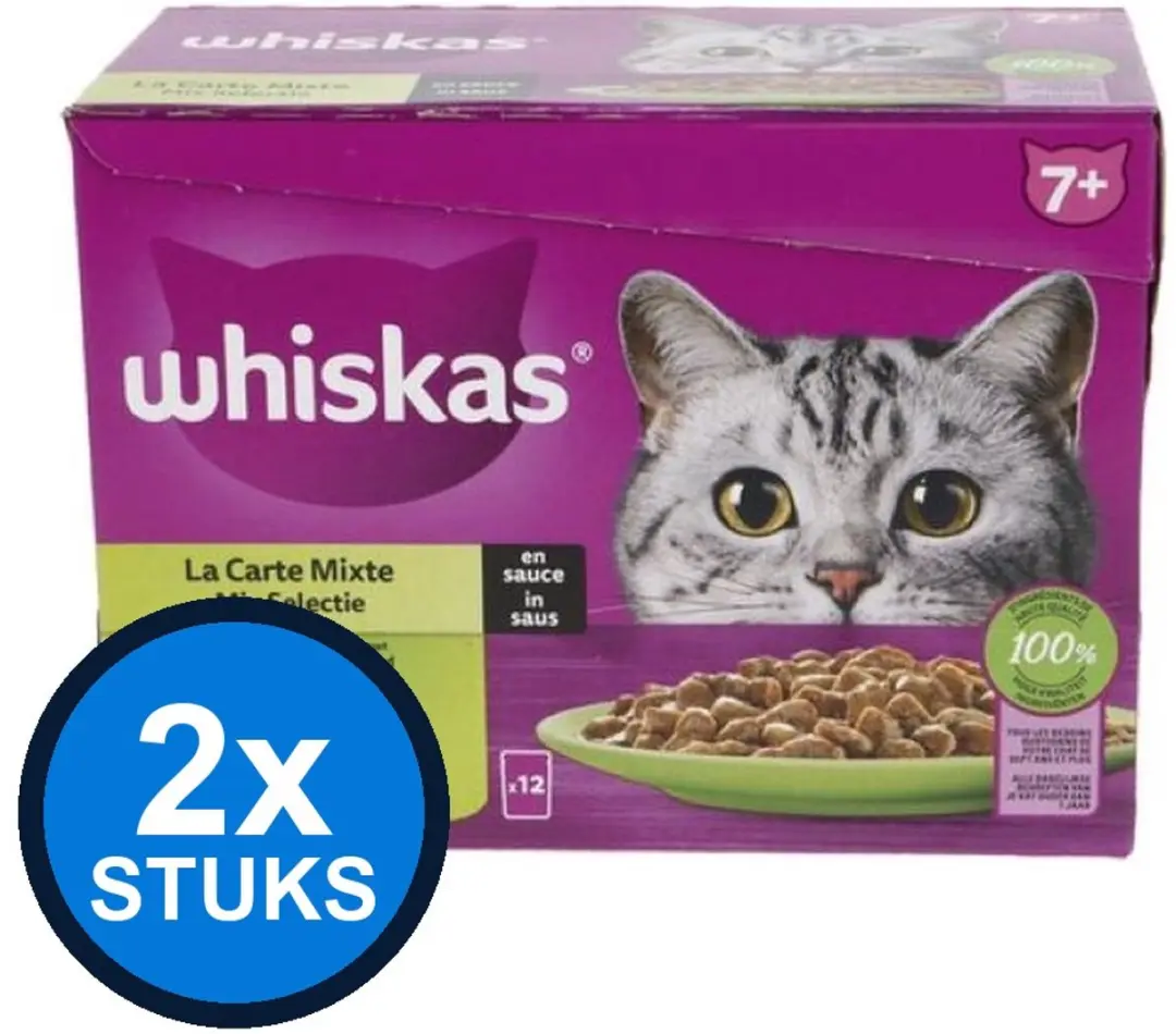 Whiskas 7+ Senior Mix Selectie in Saus
