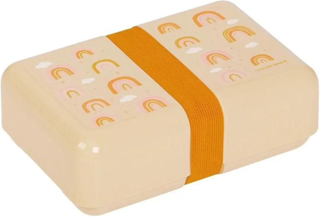A Little Lovely Company Regenboog Broodtrommel - 0.85L - Oranje