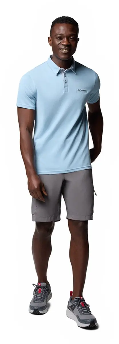 Columbia Nelson Point Poloshirt - S - Ripple Blue