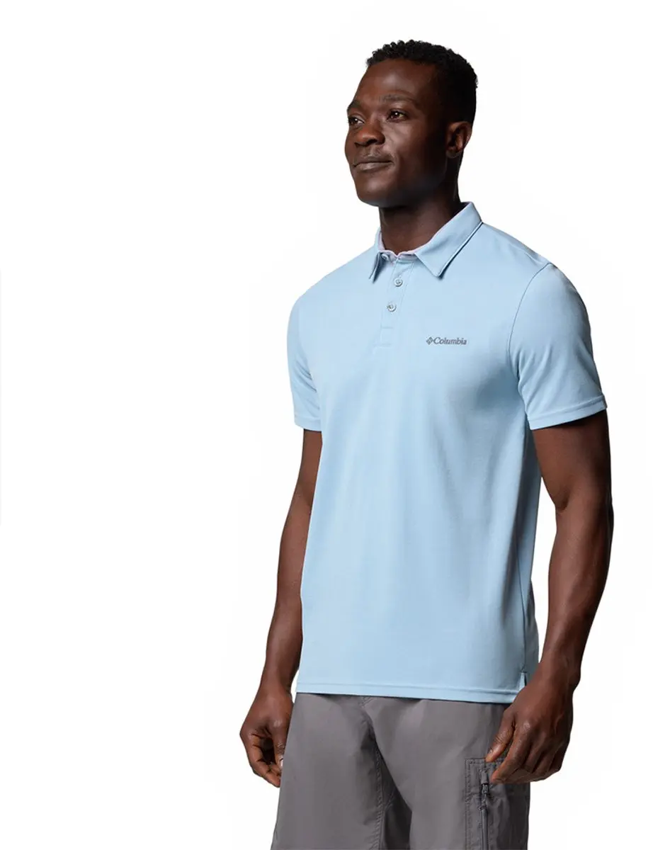 Columbia Nelson Point Poloshirt - S - Ripple Blue