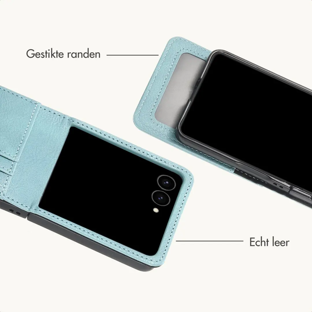 Imoshion Hoesje Samsung Galaxy Z Flip8 - 3 Pasjes - Lichtblauw