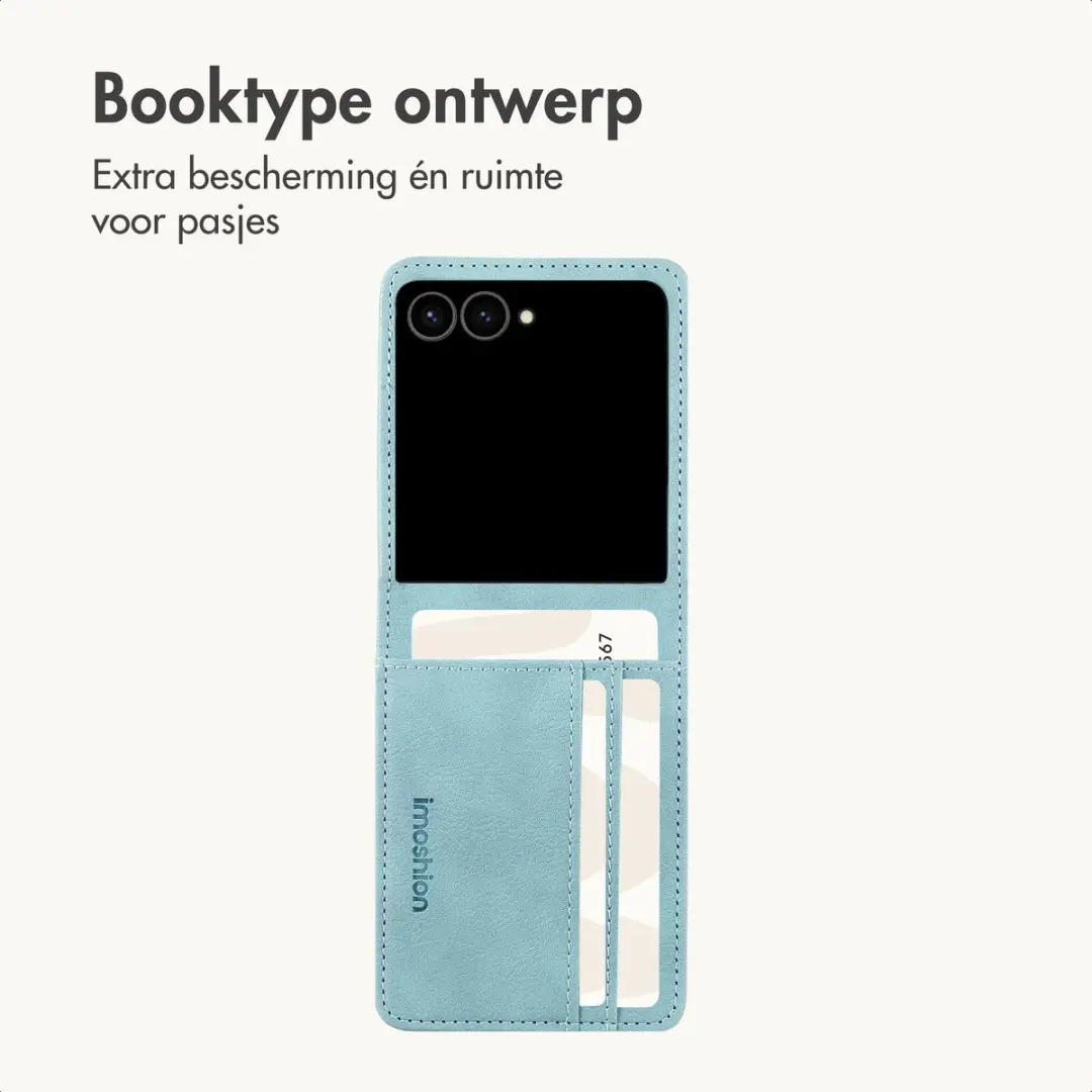Imoshion Hoesje Samsung Galaxy Z Flip8 - 3 Pasjes - Lichtblauw