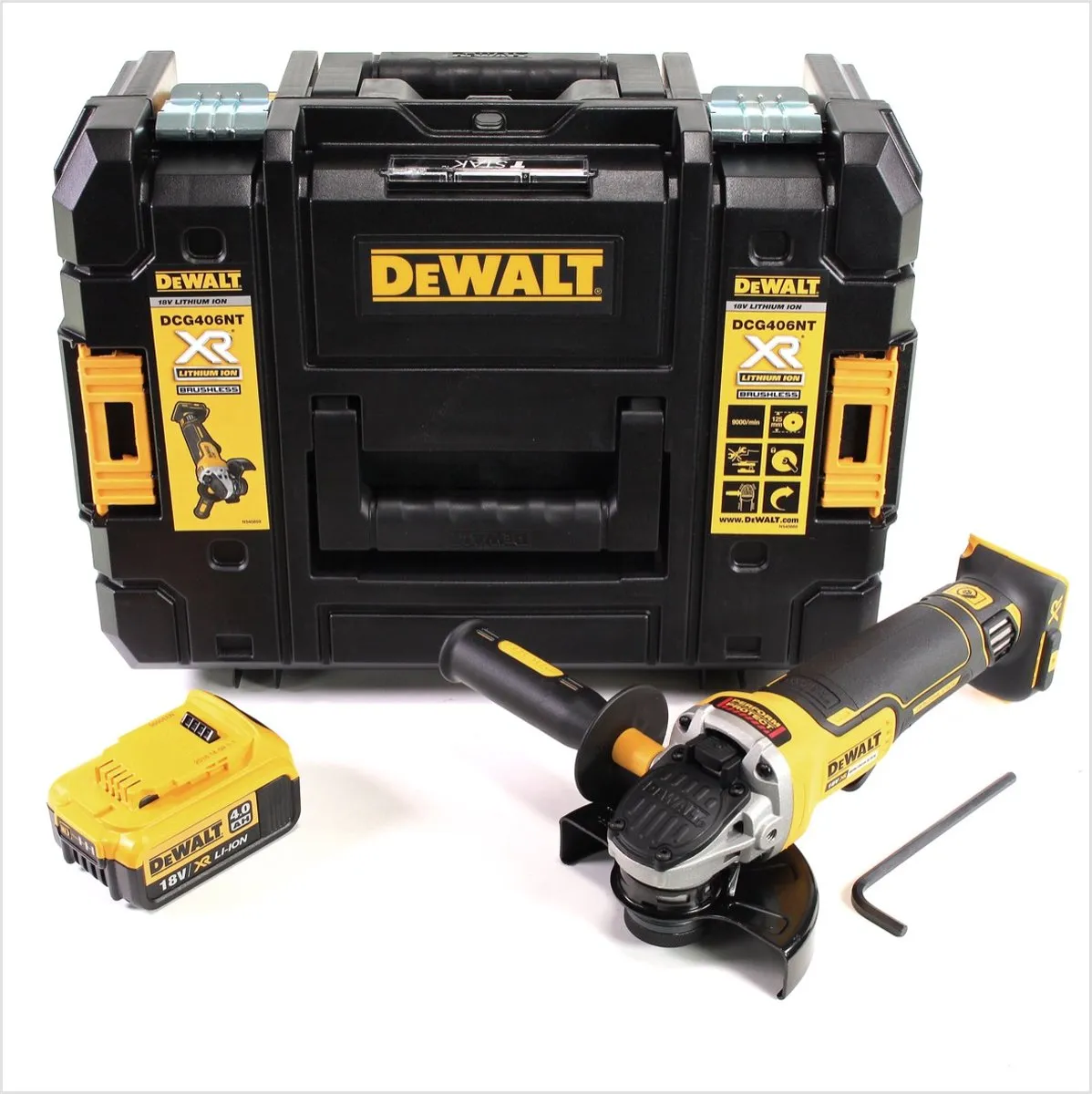 DeWalt DCG406NT Haakse Slijper 18V 125mm - 4.0Ah Accu - afbeelding 4 van 5