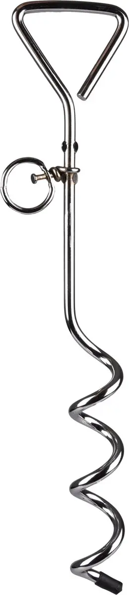 Flamingo Grondpin Aanlijnattribuut 41cm - Zilver
