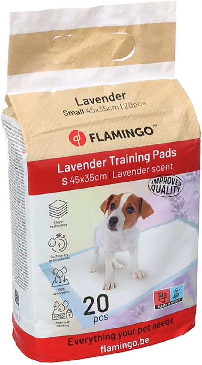 Flamingo PPads Zindelijkheidstraining Doeken 20 Stuks - 40 St (2x20) - 5 Lagen - Lavendel