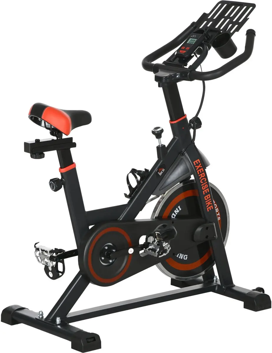 ECTEATOY Hometrainer - 8 kg Vliegwiel - LCD-scherm - Zwart