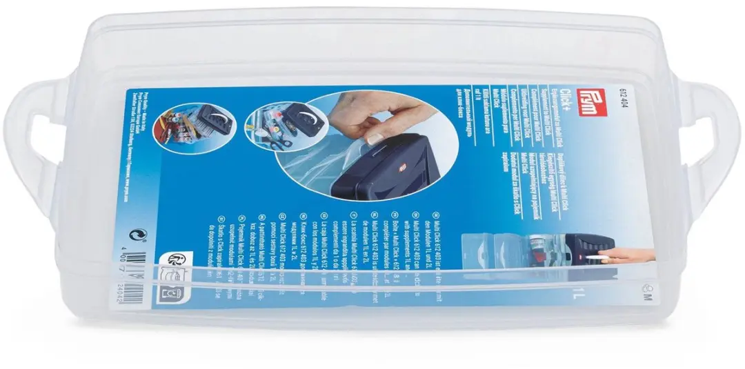 Prym ClickBox Uitbreiding 1L - 3 Vakken - Transparant