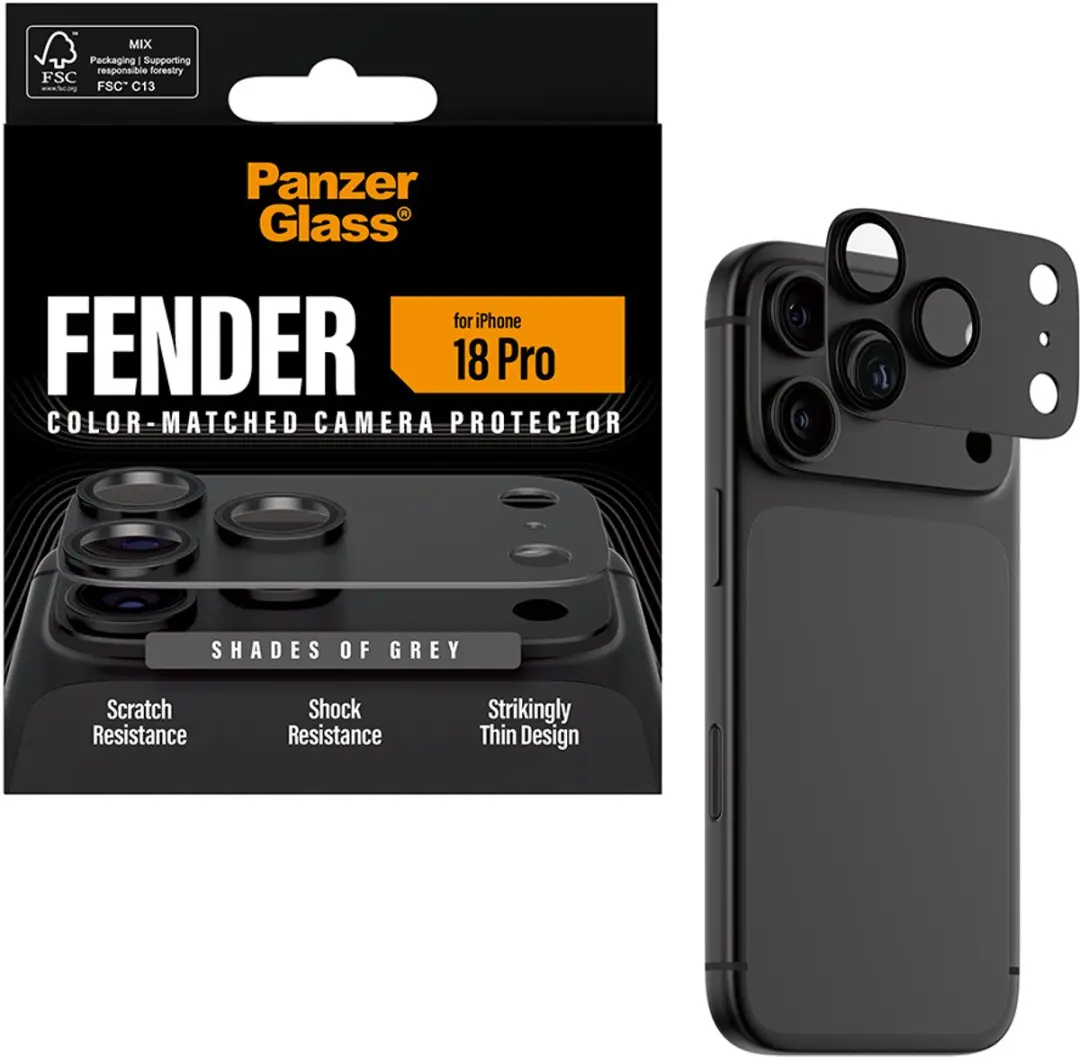 PanzerGlass Fender Camera Protector PG21195 - iPhone 2026 Pro - Doorzichtig
