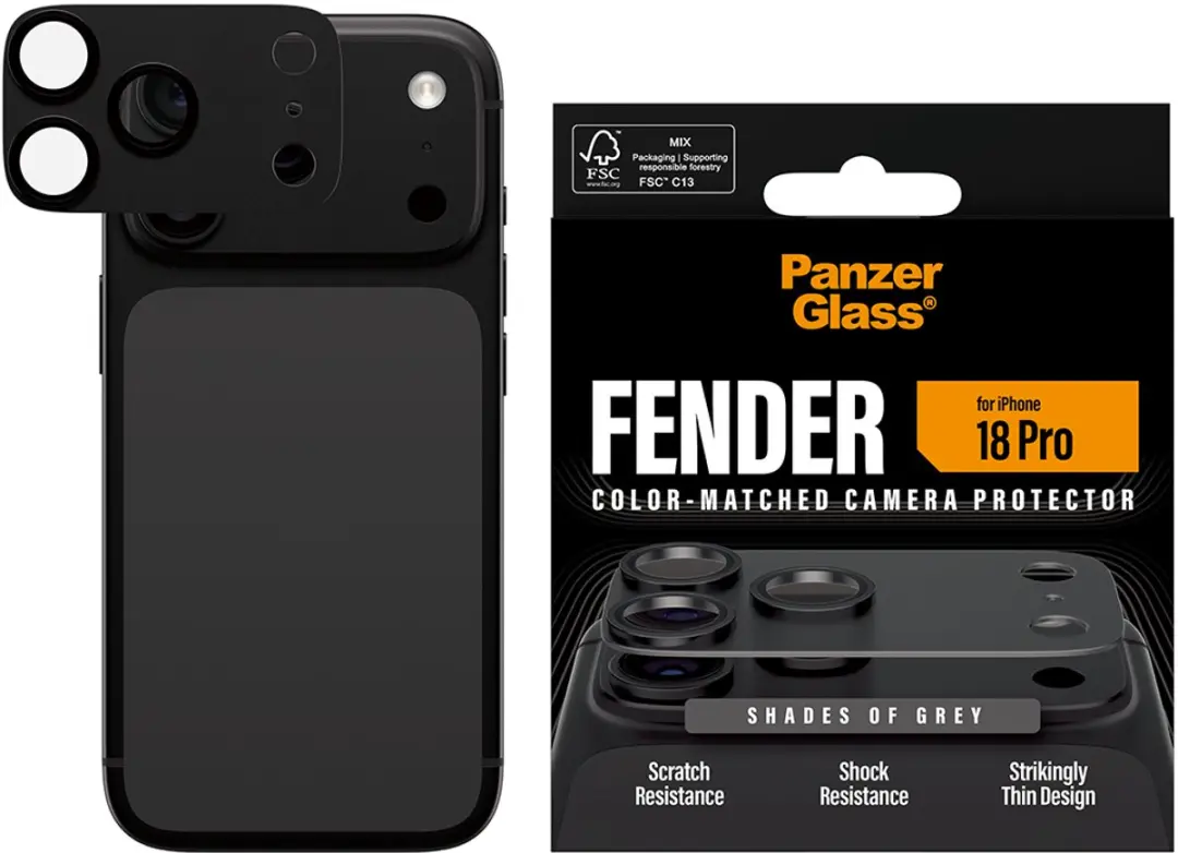 PanzerGlass Fender Camera Protector PG21195 - iPhone 2026 Pro - Doorzichtig
