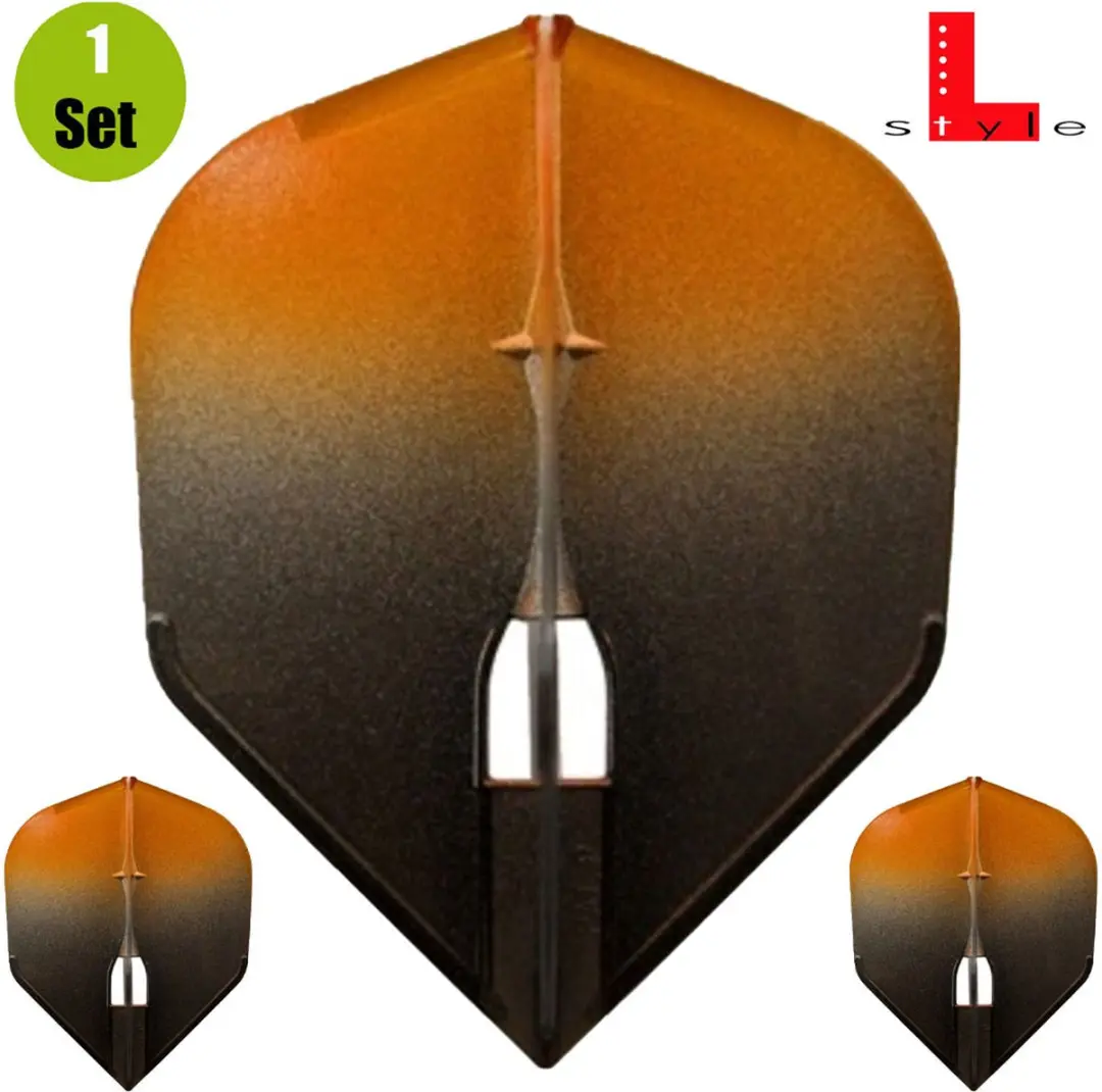 L-Style Champagne L3 Shape Dart Flights - 3 Stuks - BK×Oranje