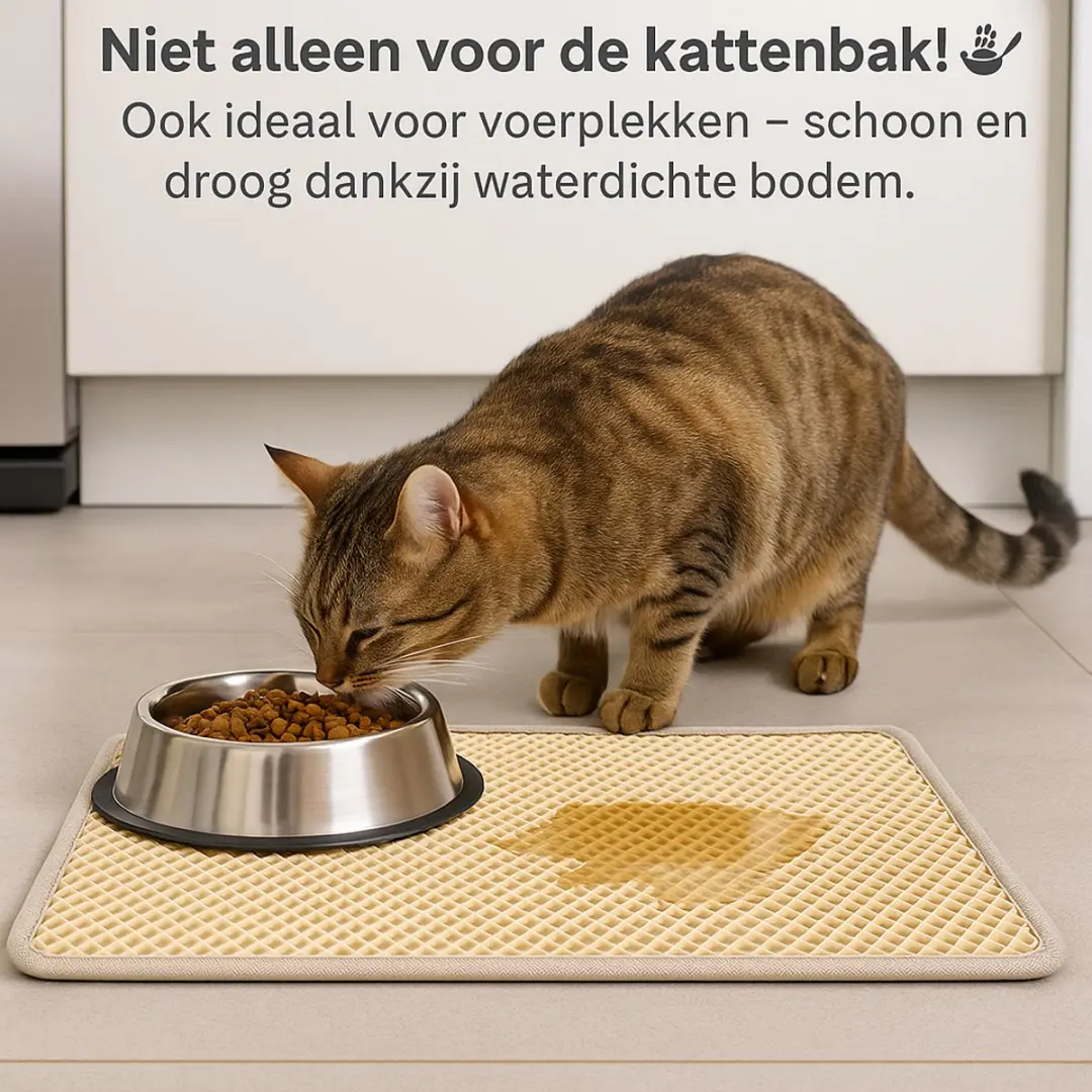 Flamingo Kattenbakmat Matz Grijs - 50x40cm