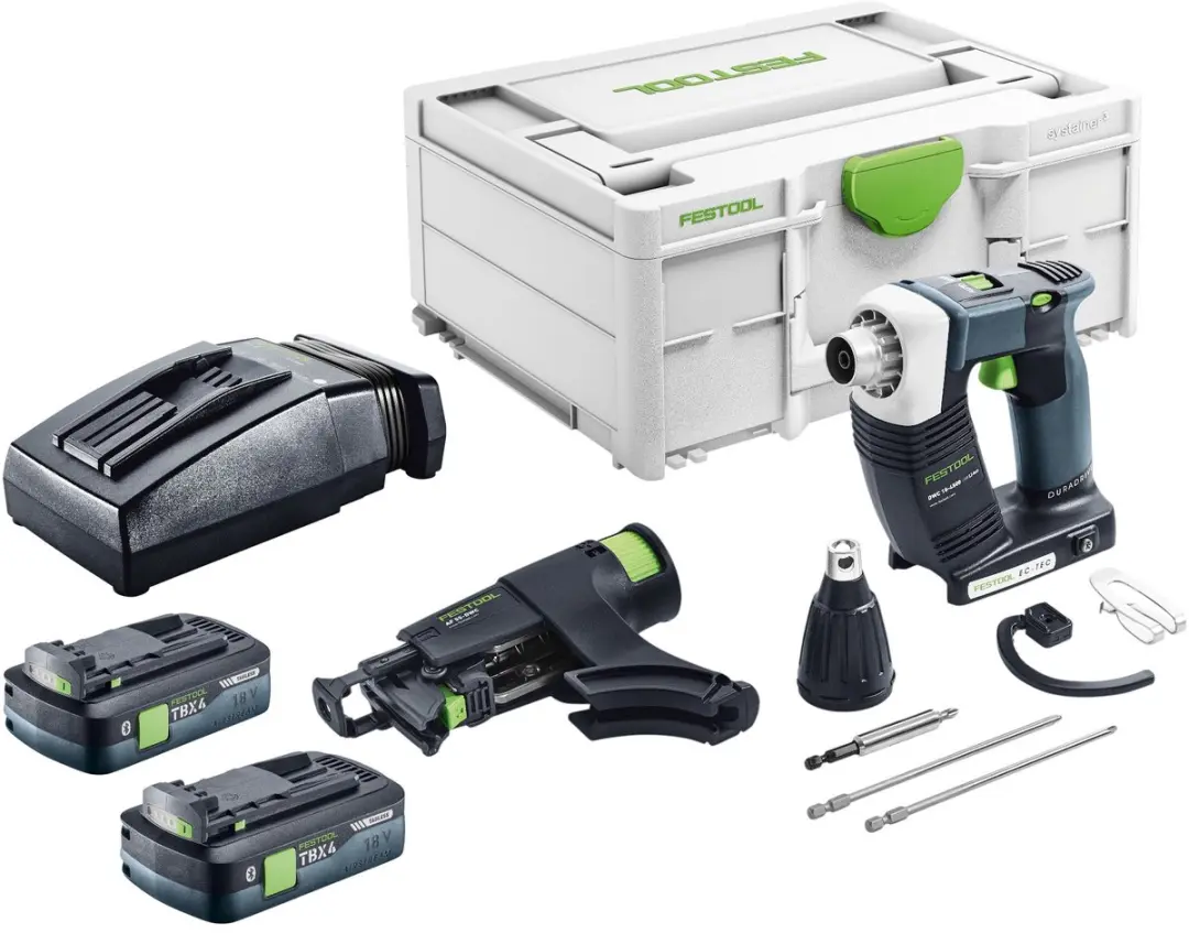 Festool DWC 18-4500 Basic accu-bouwschroevendraaier 18 V 14 Nm borstelloos + 2x