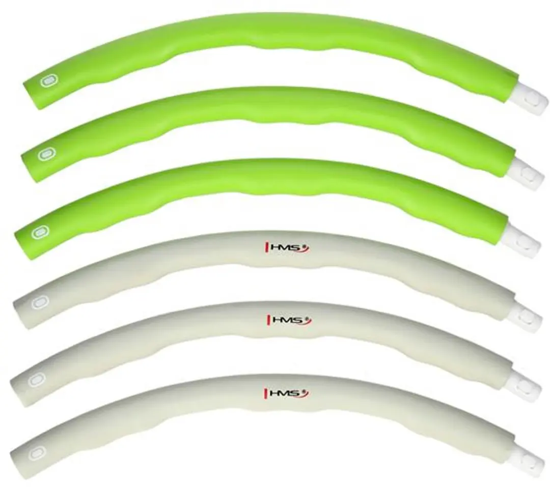 HMS Hula Hoop 100cm Groen/Grijs - 1,5kg - Masserende uitstulpingen