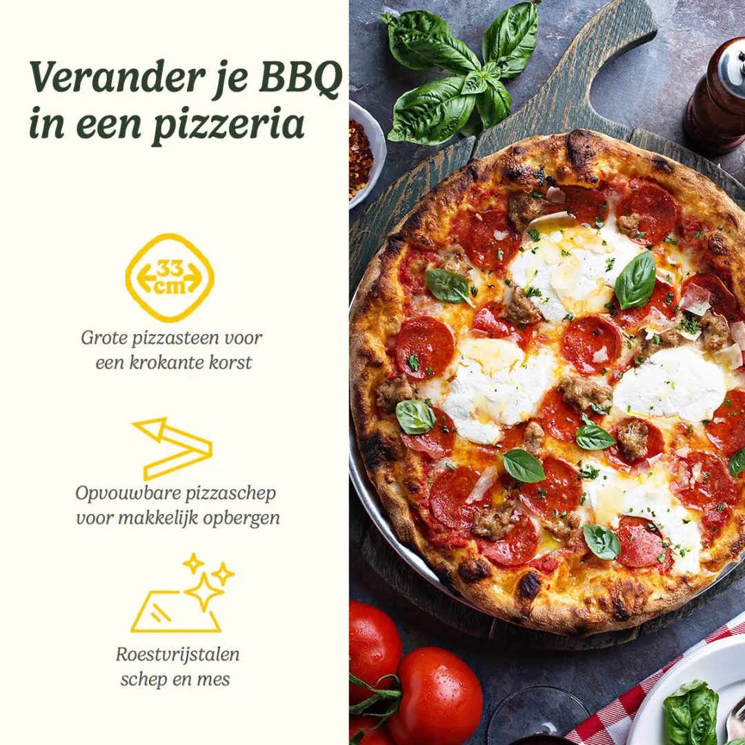 Cuisinart Pizza Set CPS445EU - 3-delig - Zwart