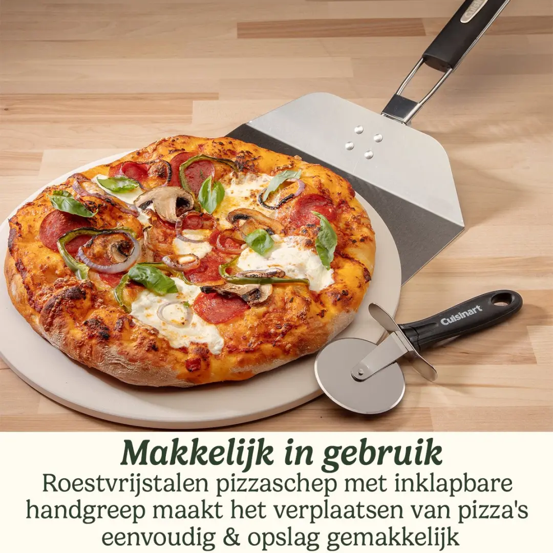 Cuisinart Pizza Set CPS445EU - 3-delig - Zwart