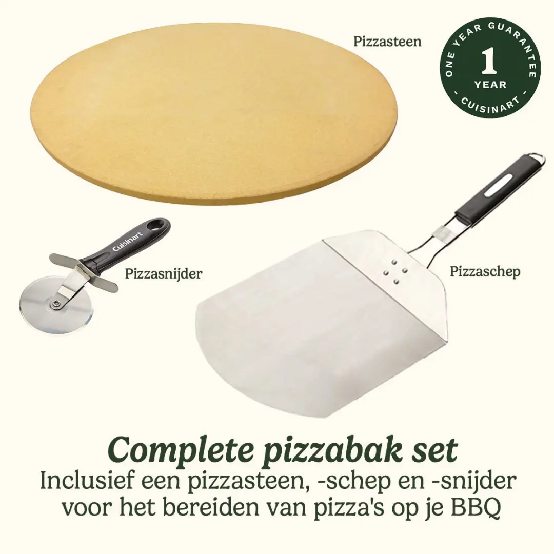 Cuisinart Pizza Set CPS445EU - 3-delig - Zwart