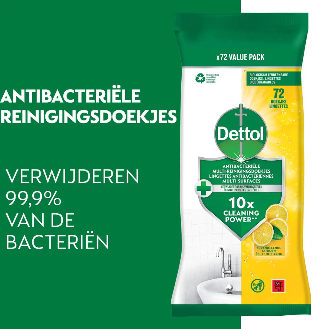 Dettol Doekjes Citrus - 72 Stuks