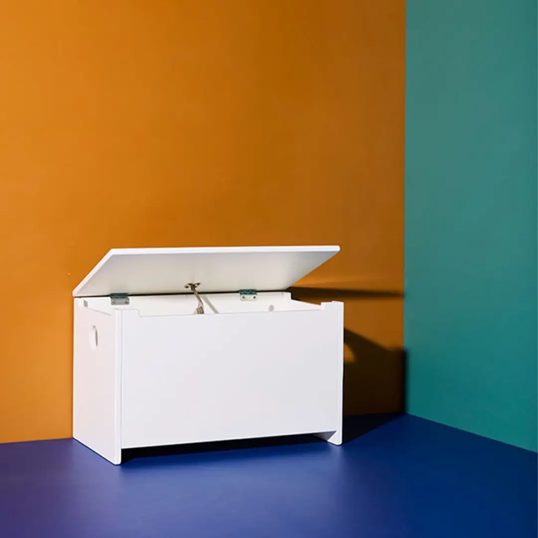 Kids Concept Opbergkist Bankje Star Wit - 49L