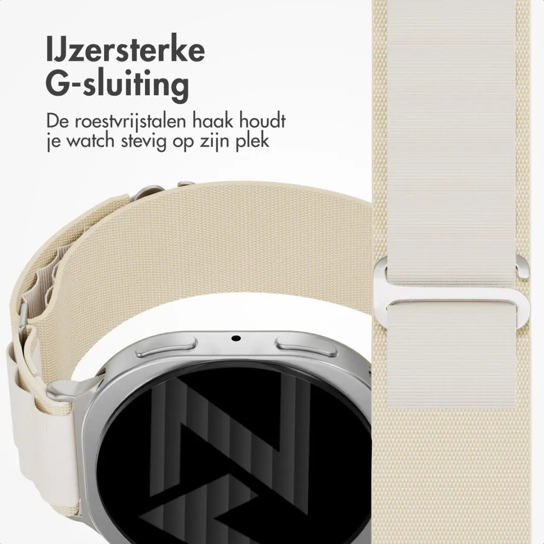 Accezz Nylon Bandje Sterrenlicht - Samsung Galaxy Watch 8/9