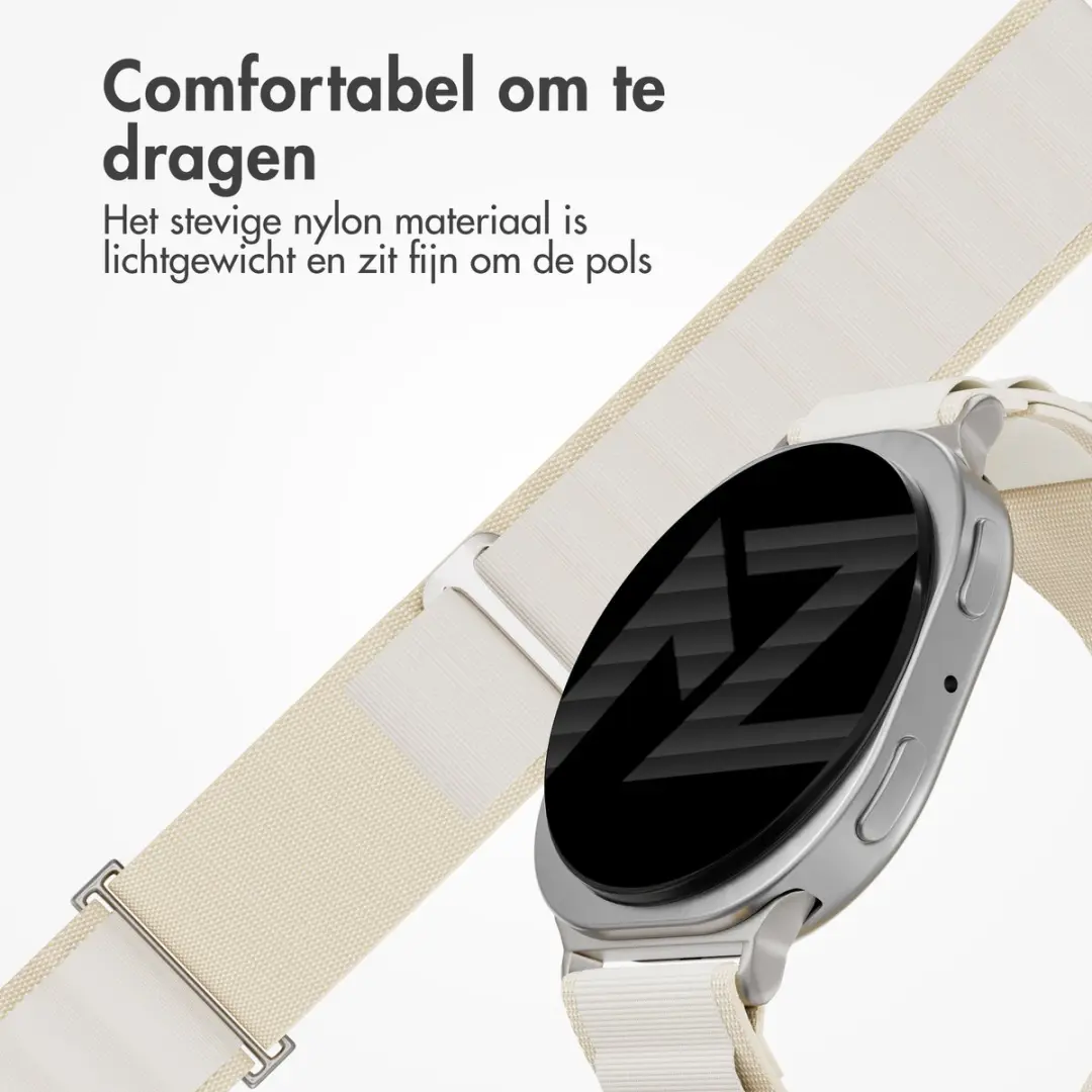 Accezz Nylon Bandje Sterrenlicht - Samsung Galaxy Watch 8/9