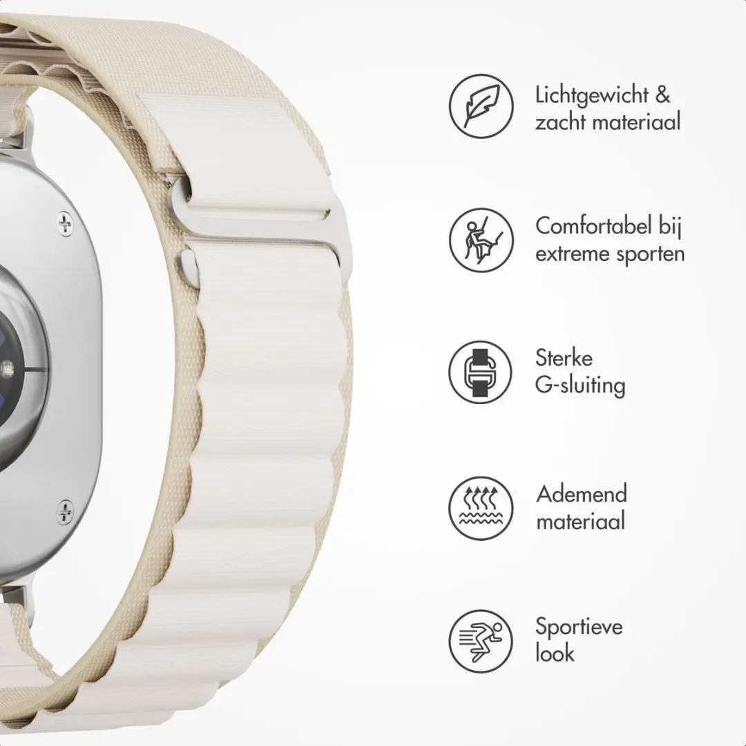 Accezz Nylon Bandje Sterrenlicht - Samsung Galaxy Watch 8/9