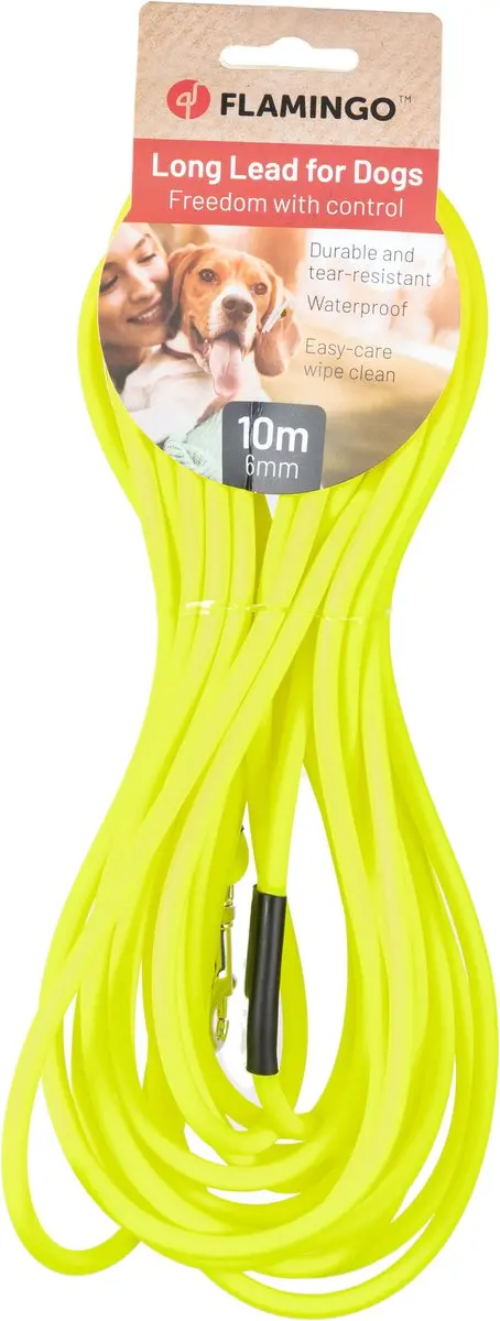 Flamingo Caspar Fluo Trainingslijn - 10m 6mm - Geel