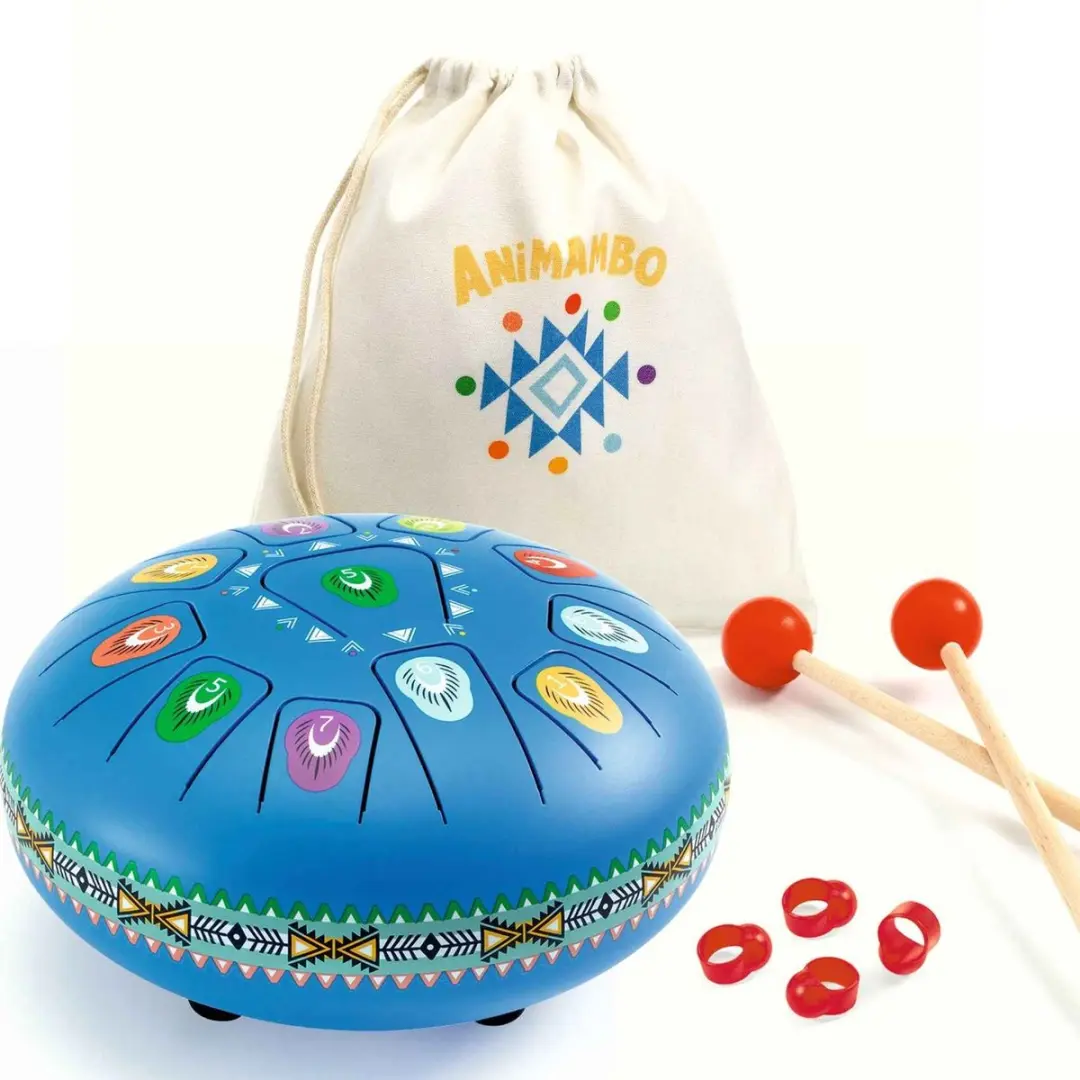 Djeco Tongtrommel Blauw - 11 Tones