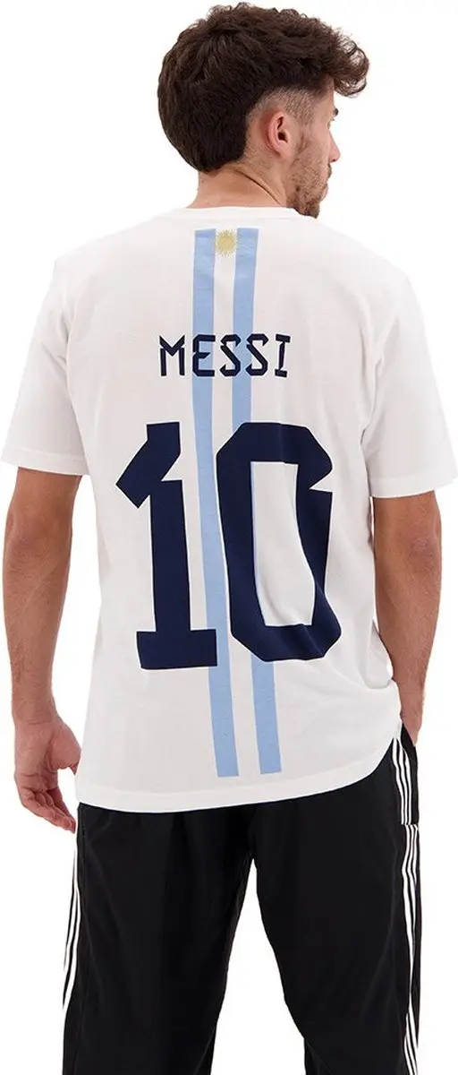 Adidas Messi 10 Gfx T-shirt Wit - S