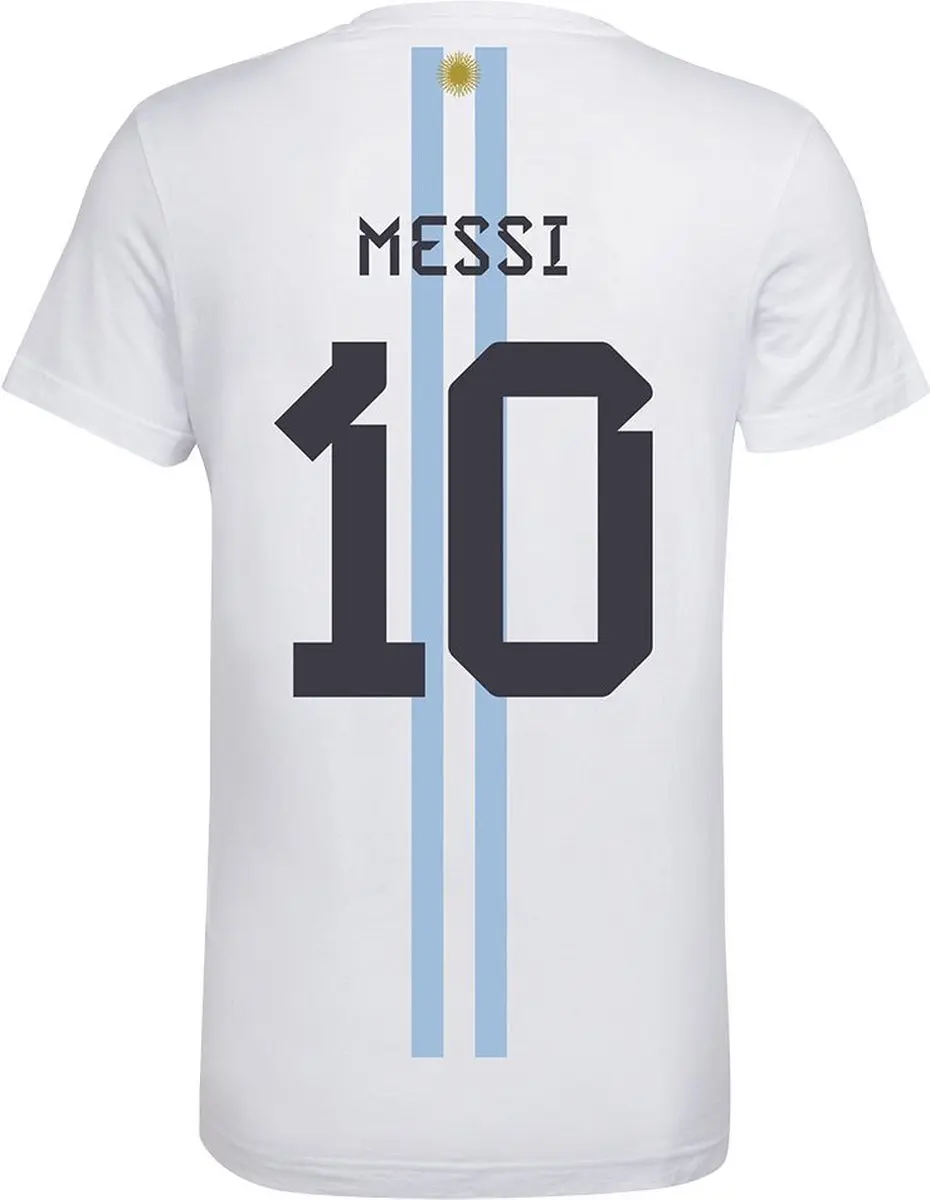 Adidas Messi 10 Gfx T-shirt Wit - S