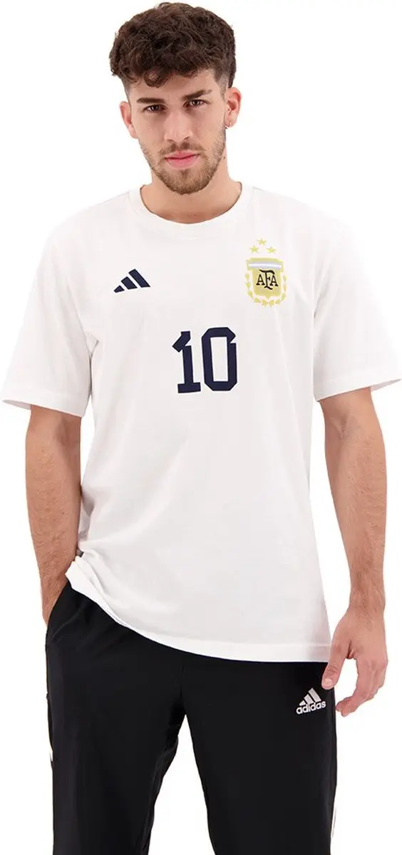 Adidas Messi 10 Gfx T-shirt Wit