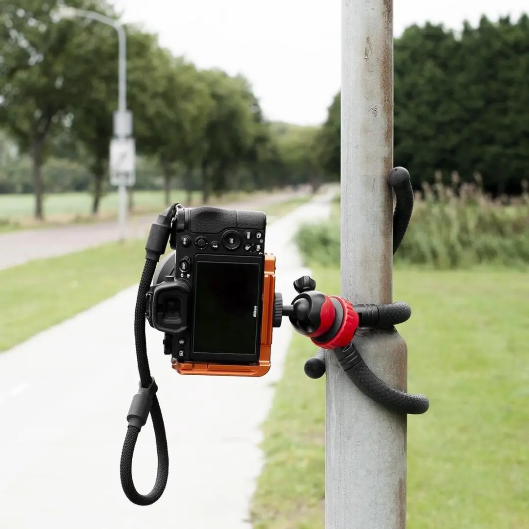 Caruba Flexstar 50 Ministatief - 3 Secties - Zwart/Rood
