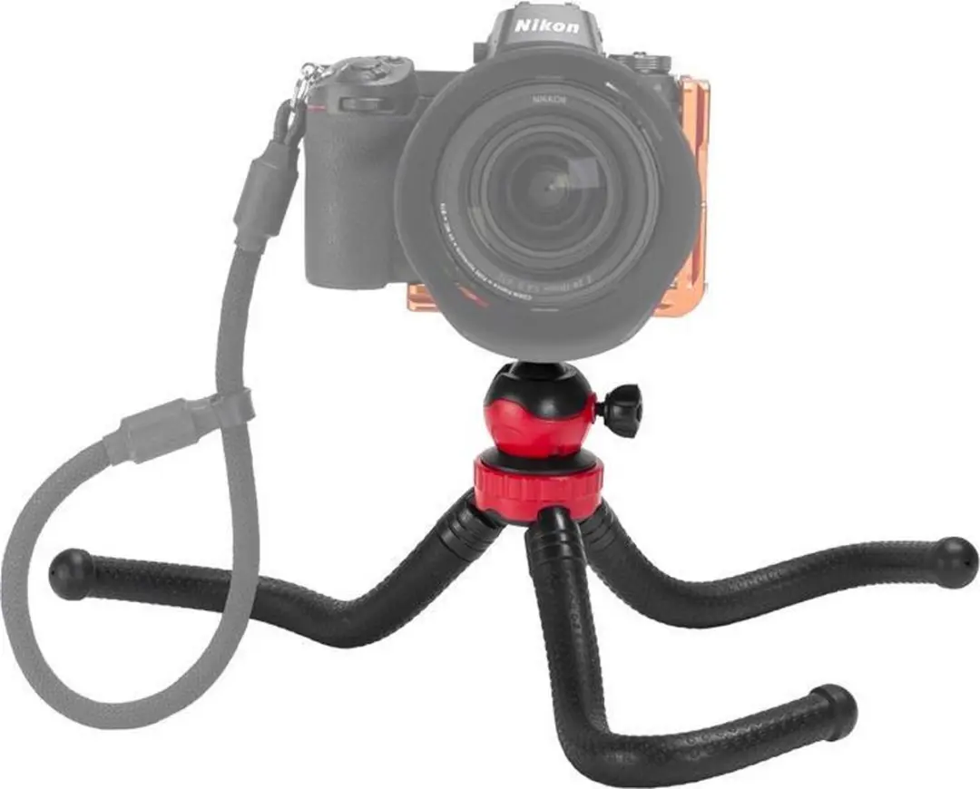 Caruba Flexstar 50 Ministatief - 3 Secties - Zwart/Rood