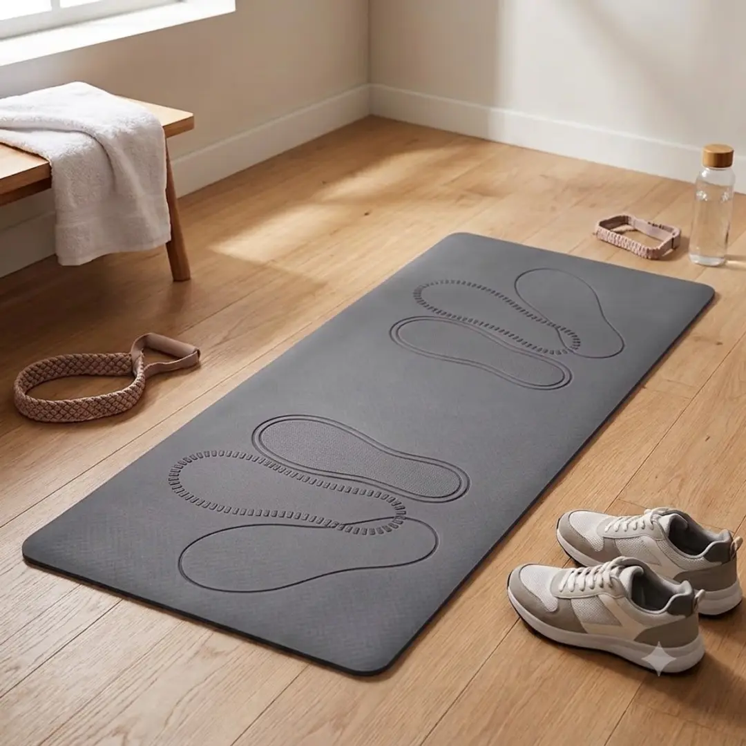 NUVEX Pilates Mat 80x35cm - 0,6cm - Grijs