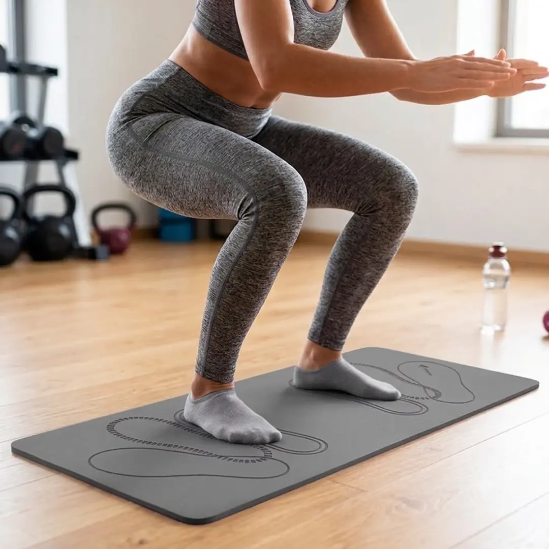 NUVEX Pilates Mat 80x35cm - 0,6cm - Grijs