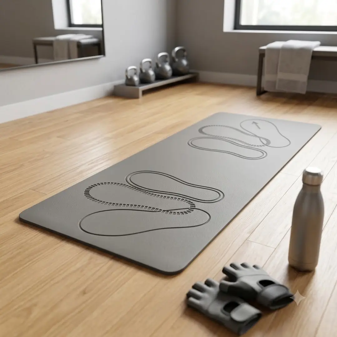 NUVEX Pilates Mat 80x35cm - 0,6cm - Grijs
