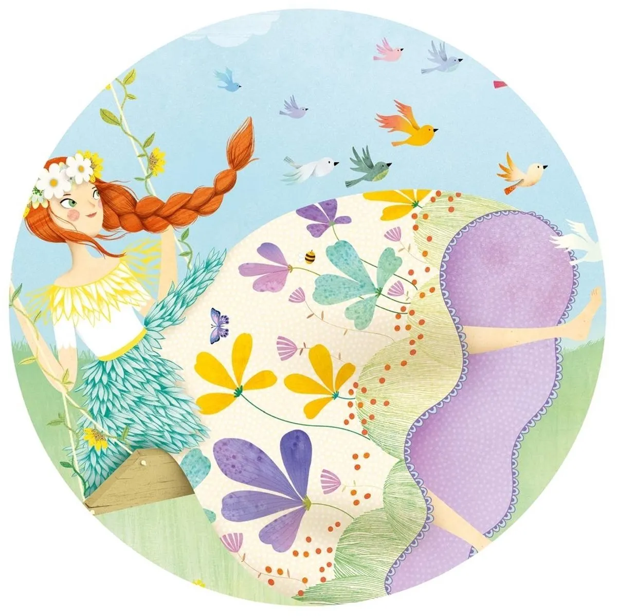 Djeco Puzzel Lenteprinses 36 Stuks - Blauw