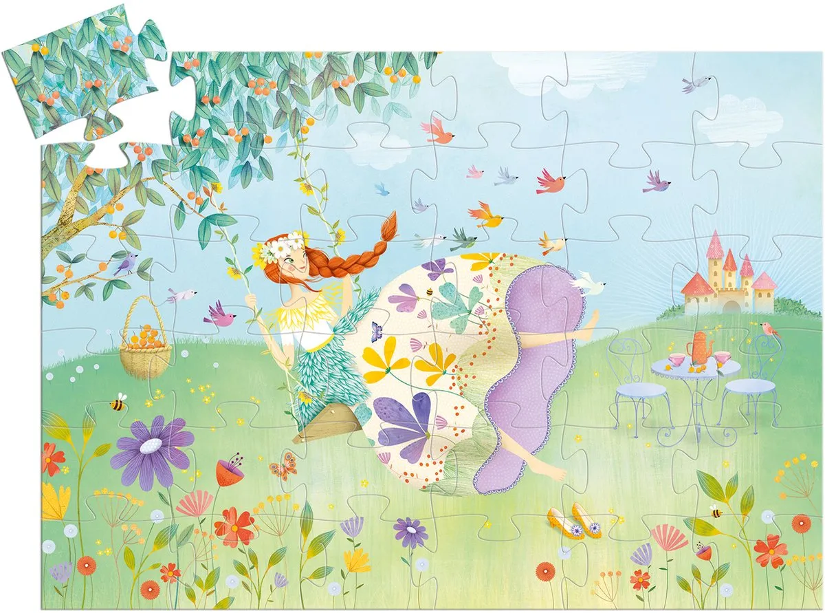 Djeco Puzzel Lenteprinses 36 Stuks - Blauw