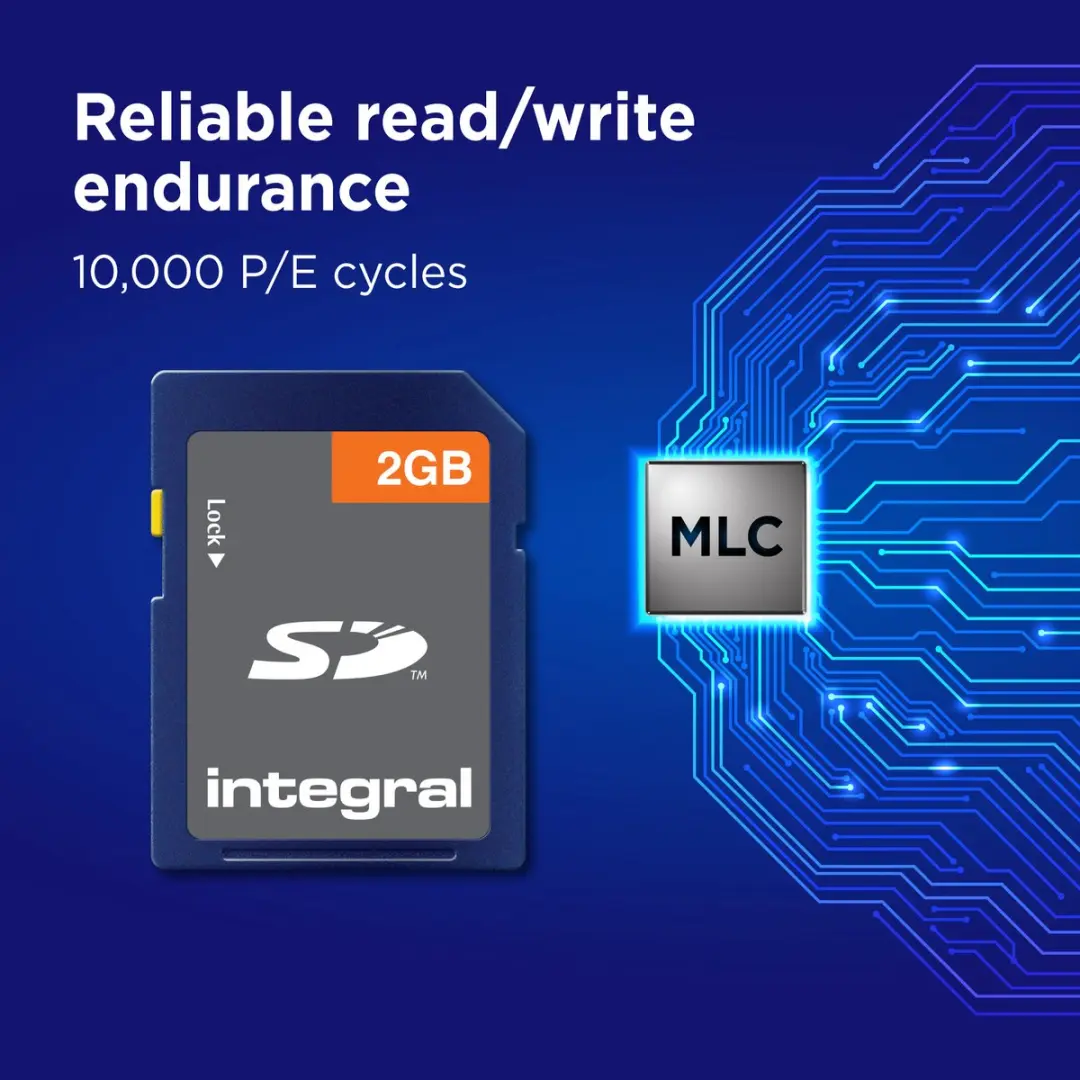 Integral SD Geheugenkaart 2GB MLC - INSD2GV2