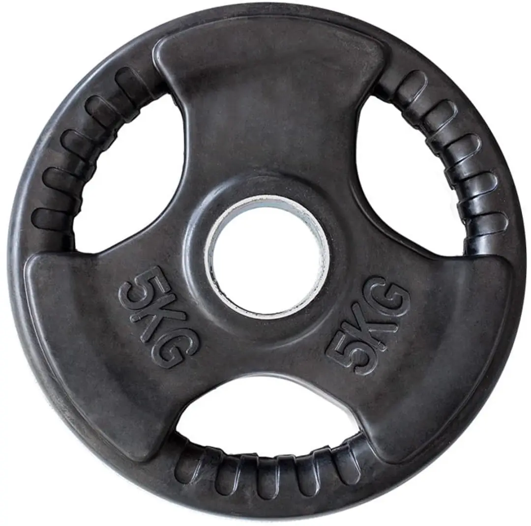 HMS Olympische Halteringschijf Rubber 15kg TOK15 - Zwart/Groen