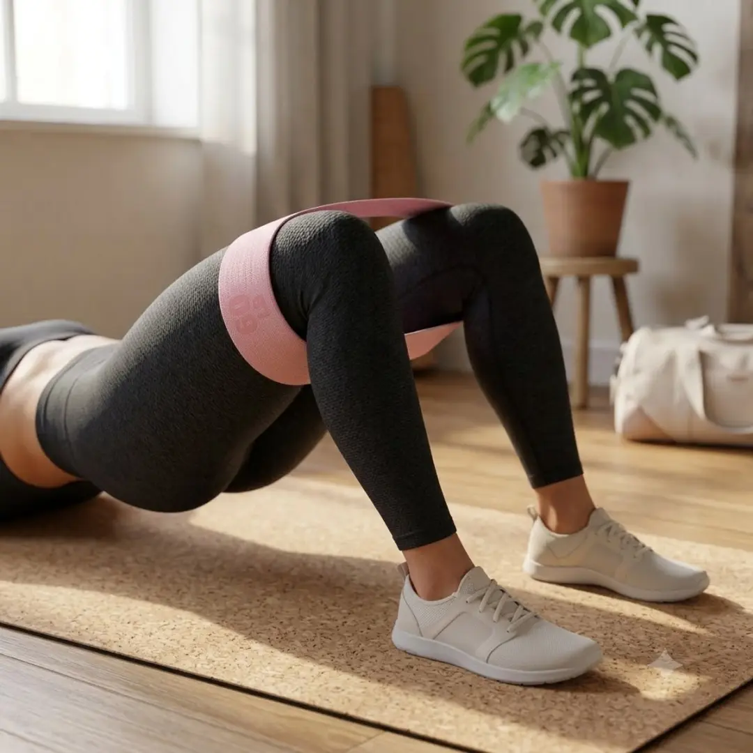NUVEX Pilates Weerstandsbanden Set 3 Stuks - Roze/Paars/Mintgroen