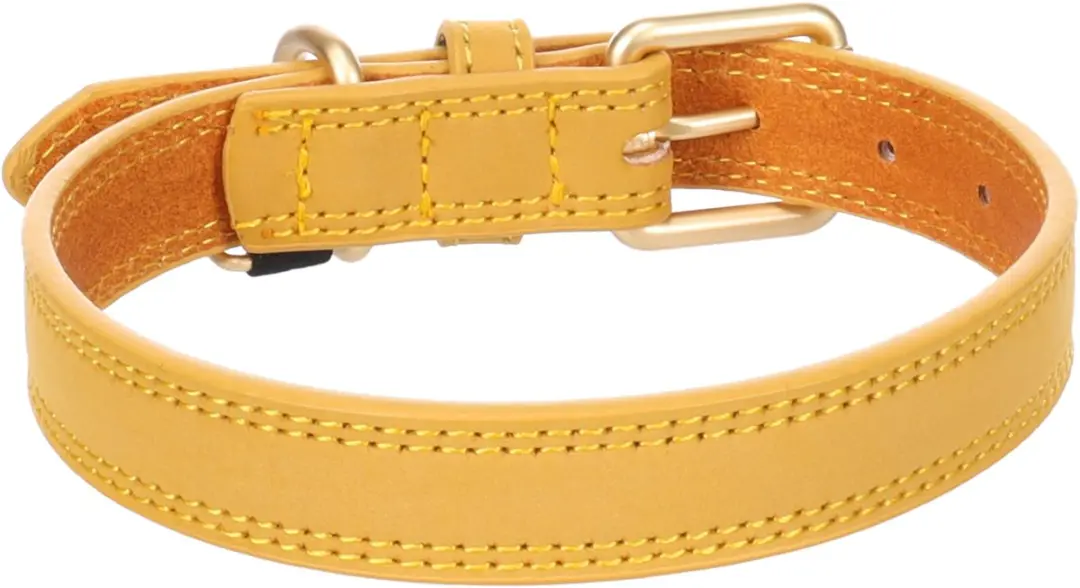 Flamingo Hond Halsband Virginia Geel S/M 31-39cm