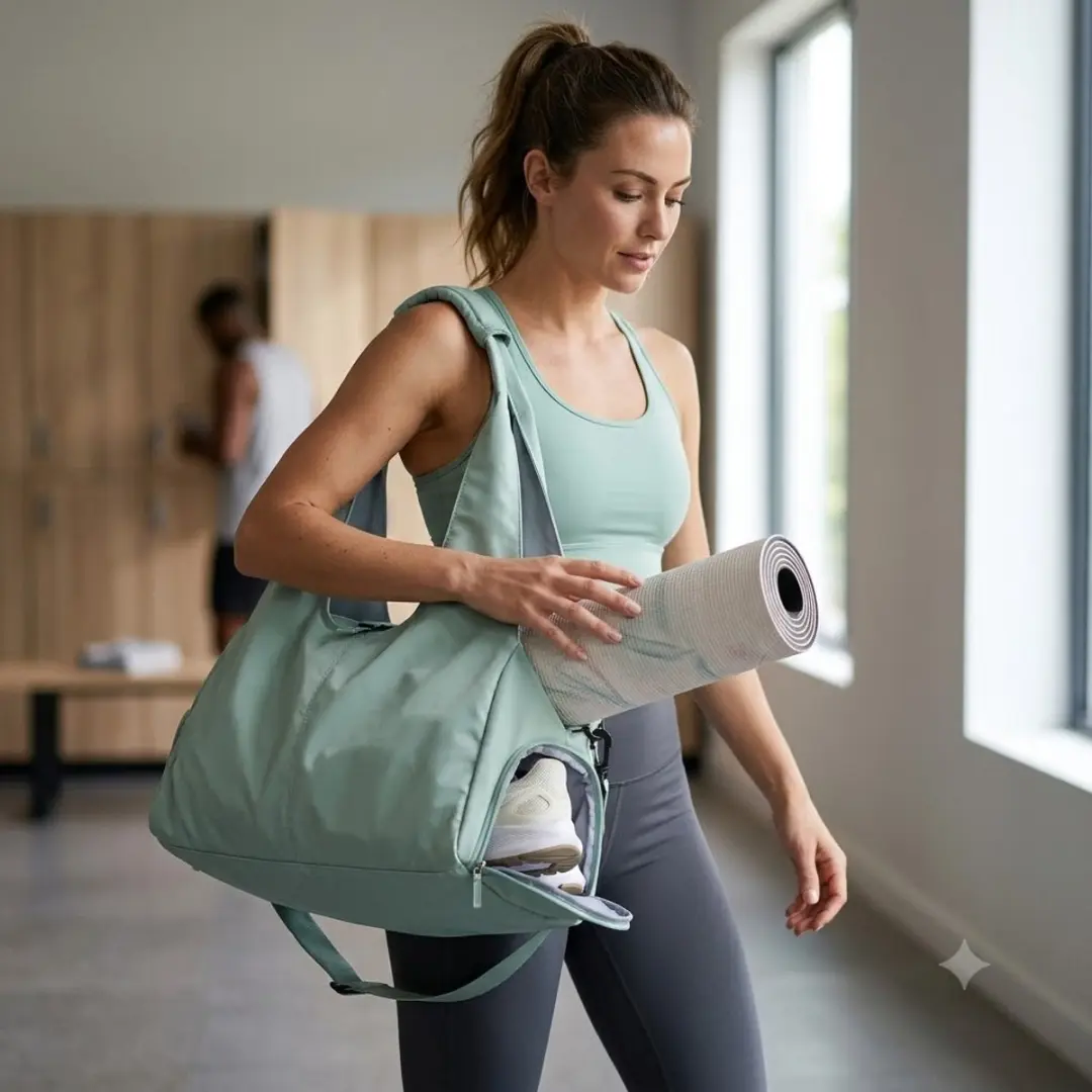 NUVEX Yoga Sporttas Lichtgroen - Grote capaciteit