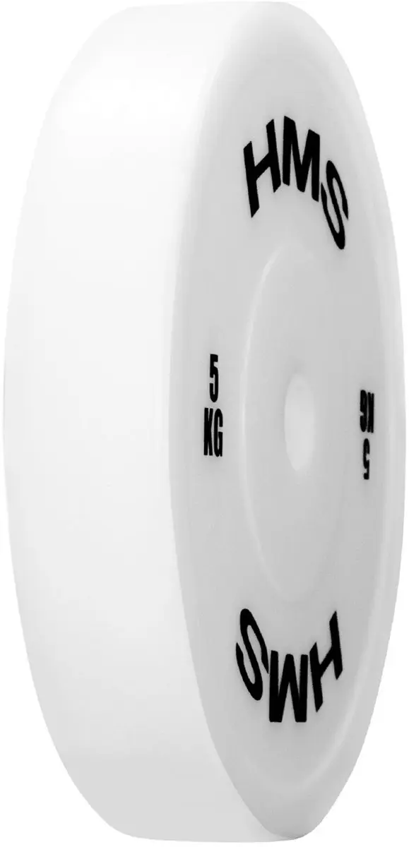 HMS TPP Serie PE Halterschijven 2x5.0kg - Wit