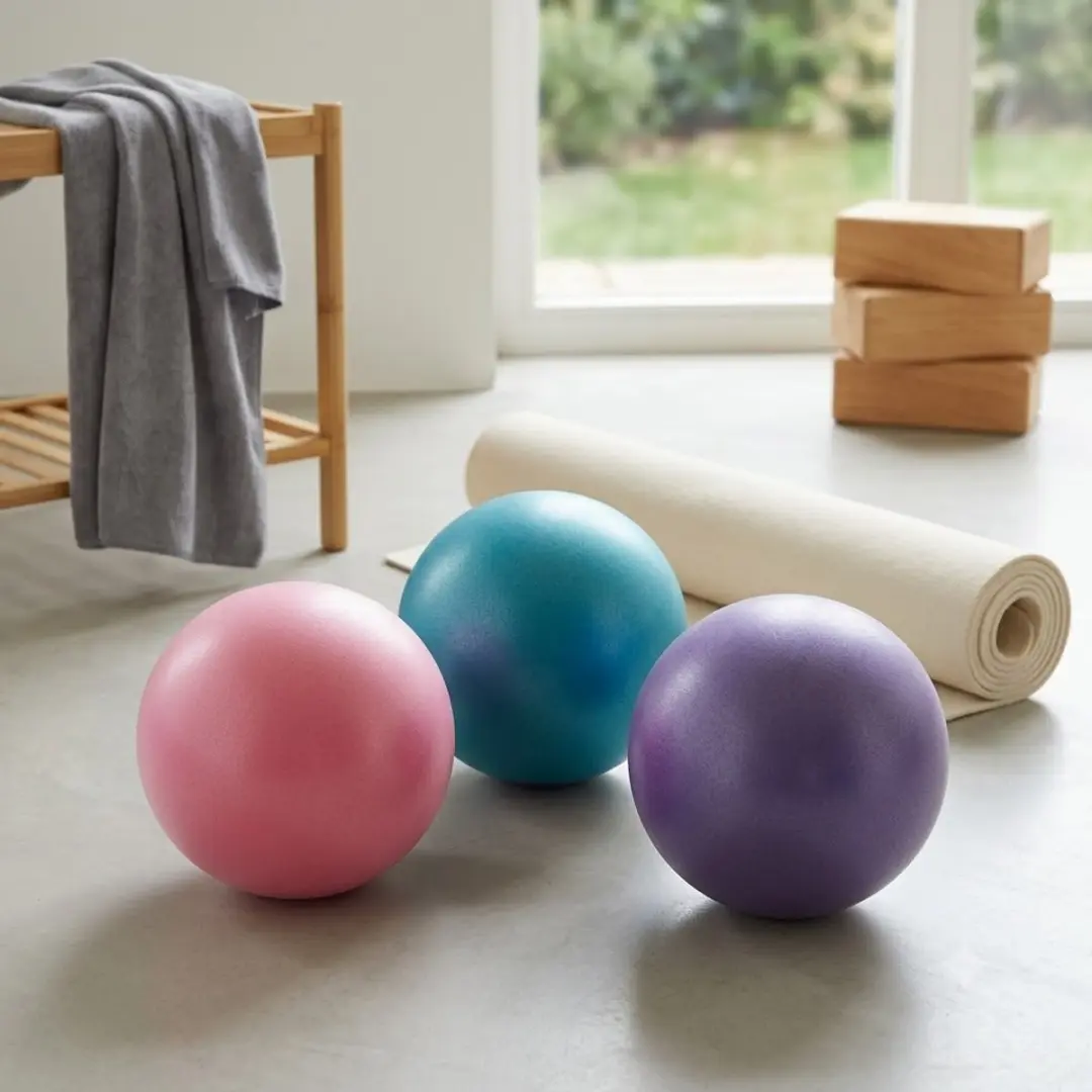 NuveX Pilates & Yoga Bal Set 3 Stuks Ø24,99cm - Blauw/Roze/Paars