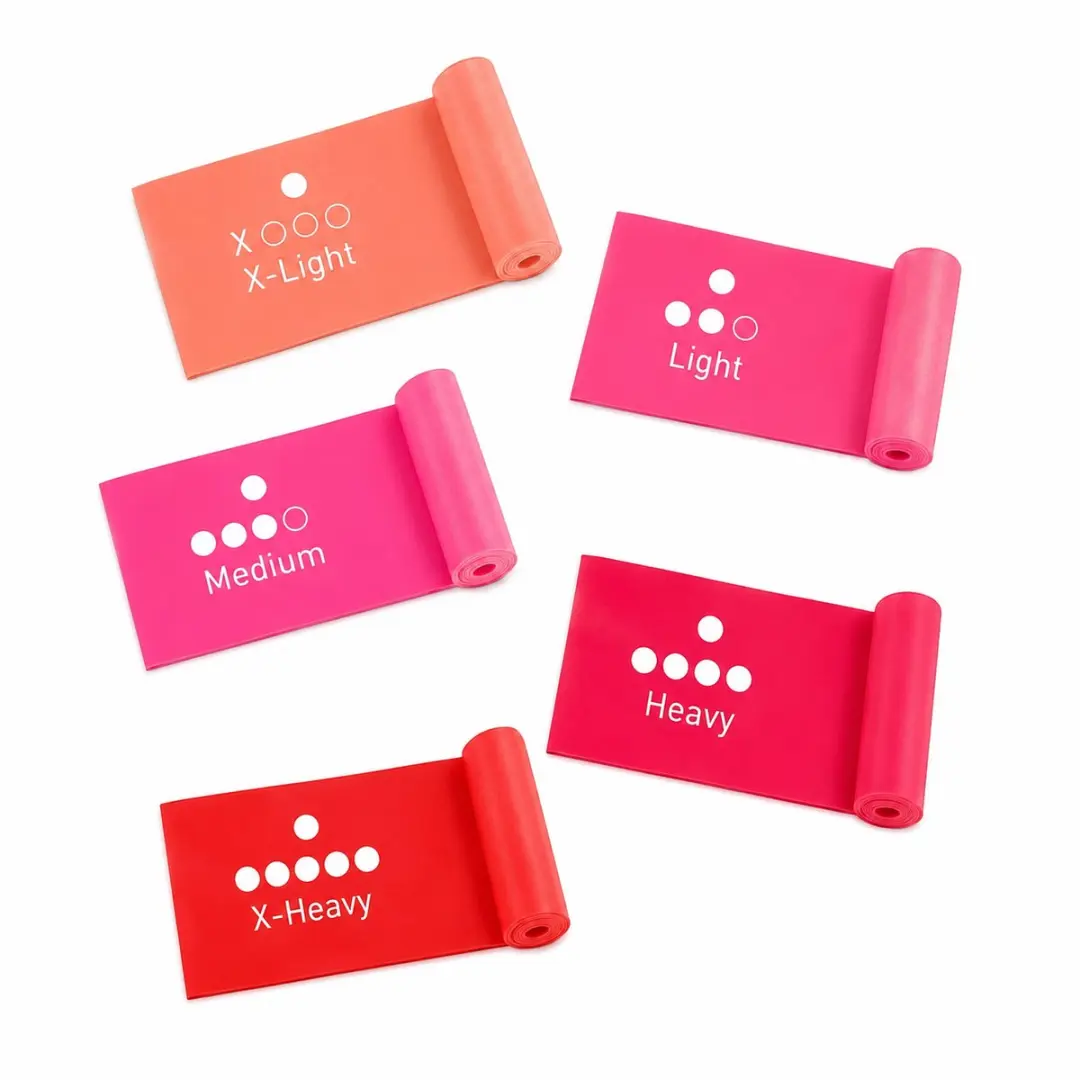 NUVEX Roze Fitnessbanden Set 5 Stuks