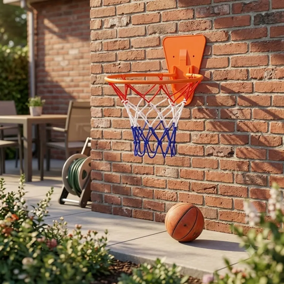 NuveX Wandmontage Mini Basketbalring 34cm - Oranje