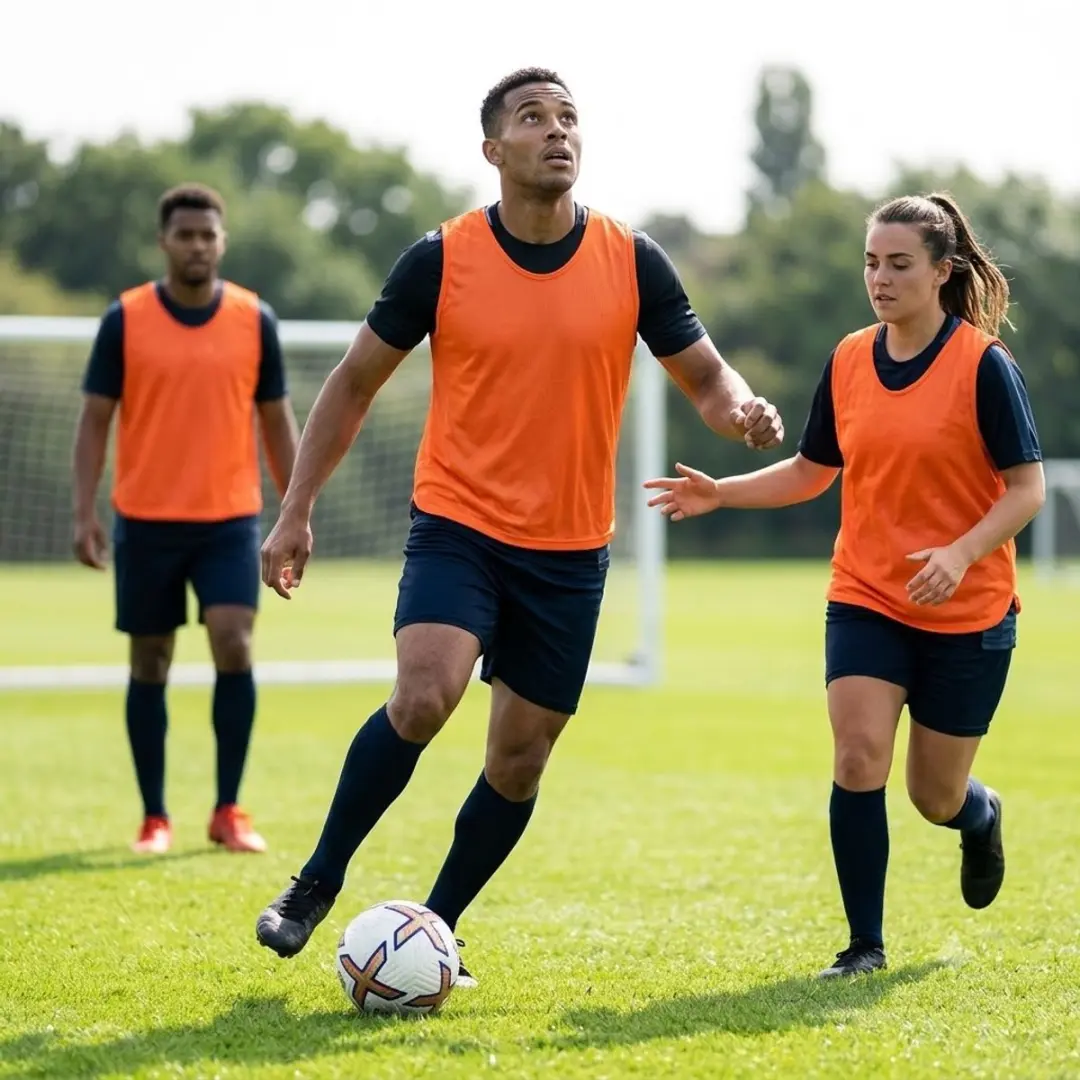 NUVEX Trainingshesjes Oranje - 6 Stuks Maat L